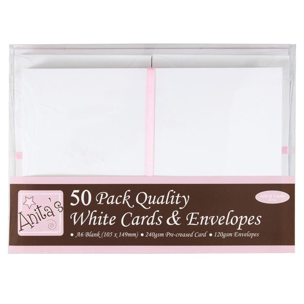 Anita's A6 Cards & Envelopes White (ANT 1511020)