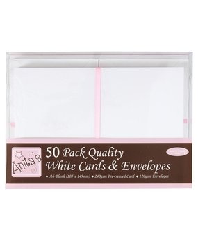 Anita's A6 Cards & Envelopes White (ANT 1511020) Anita's A6 Cards & Envelopes White (ANT 1511020)