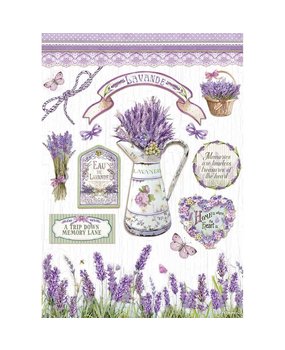 Stamperia Lavender Rice Paper A4 (DFSA4622)