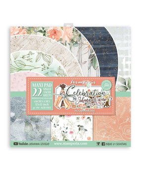 Stamperia Celebration 12x12 Inch MAXI PAD (SBBXLB11)* Stamperia Celebration 12x12 Inch MAXI PAD (SBBXLB11)*