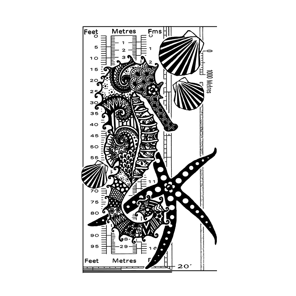 Crafty Individuals Under the Sea Unmounted Rubber Stamps (CI-548)