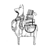 Crafty Individuals Luigi the Llama Unmounted Rubber Stamps (CI-567)