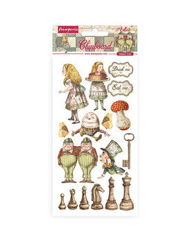 Stamperia Chipboard Alice Throught the Looking Glass 15x30cm (DFLCB38) Stamperia Chipboard Alice Throught the Looking Glass 15x30cm (DFLCB38)