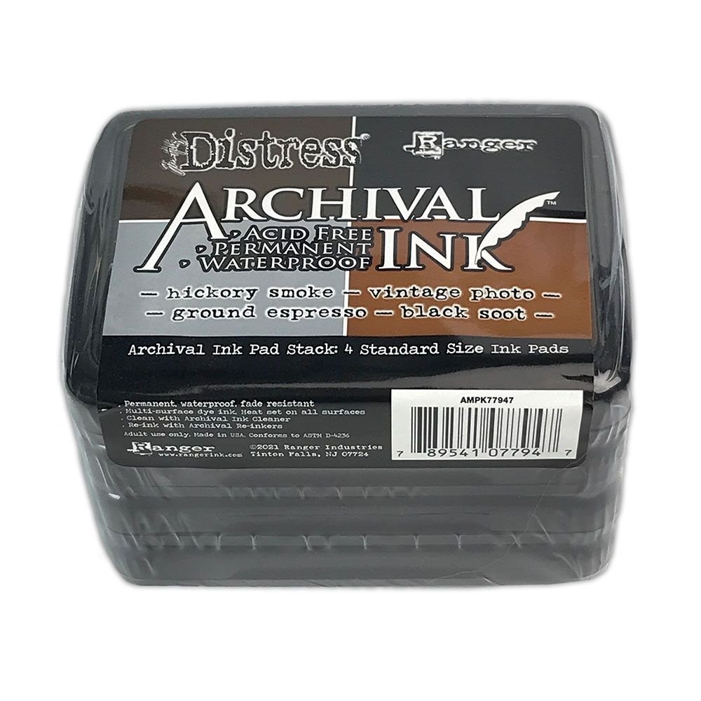Ranger Tim Holtz Distress® Archival Ink™ 4-Pack (AMPK77947)