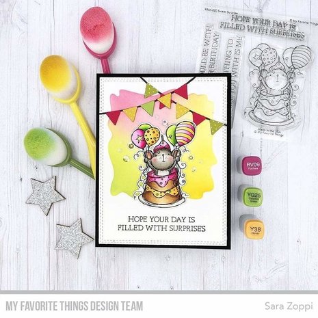 My Favorite Things Watercolor Wash Square Stencil (ST-158)