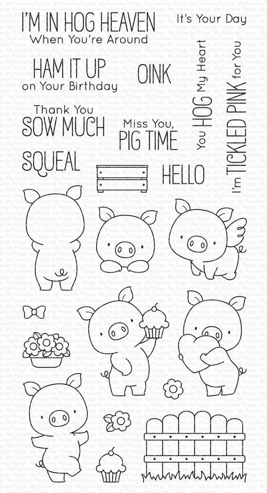 My Favorite Things Hog Heaven Clear Stamps (BB-131) My Favorite Things Hog Heaven Clear Stamps (BB-131)