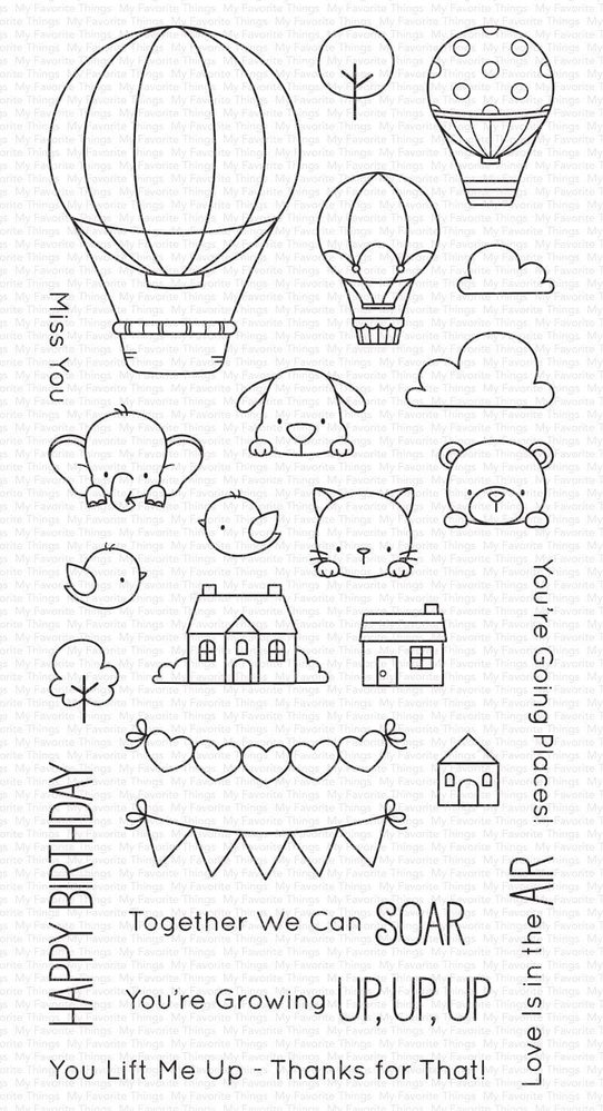 My Favorite Things Up in the Air Clear Stamps (BB-132)