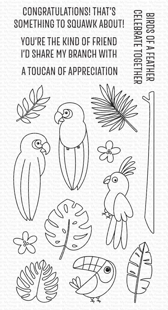 My Favorite Things Something Squawk About Clear Stamps (CS-578) My Favorite Things Something Squawk About Clear Stamps (CS-578)
