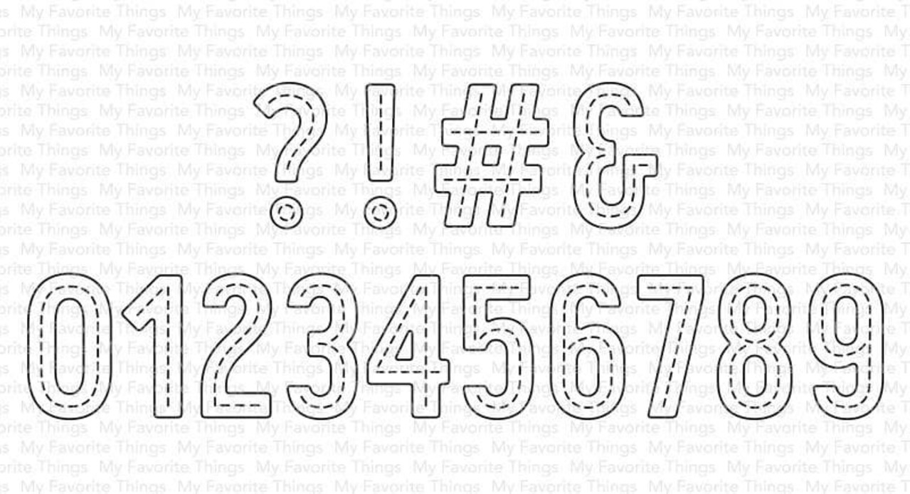 My Favorite Things Die-namics In Stitches Numbers (MFT-2040)