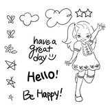 Spellbinders Darling Hello Clear Stamp (STP-039)
