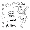 Spellbinders Darling Hello Clear Stamp (STP-039) Spellbinders Darling Hello Clear Stamp (STP-039)