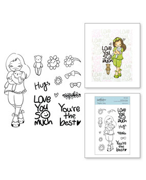 Spellbinders Darling Hugs Clear Stamp (STP-040)