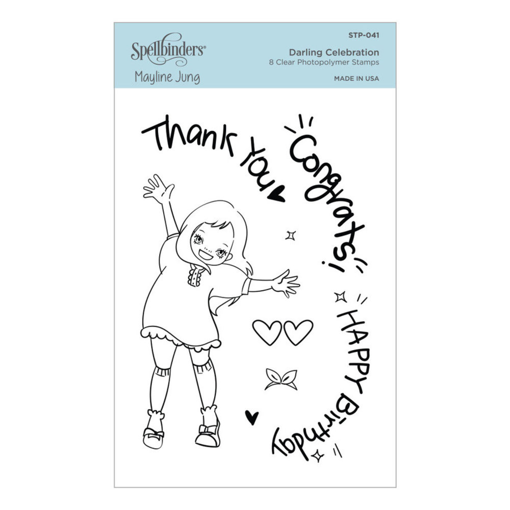 Spellbinders Darling Celebration Clear Stamp (STP-041) Spellbinders Darling Celebration Clear Stamp (STP-041)
