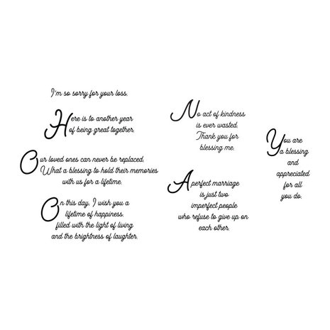 Spellbinders Beautiful Inside and Out Sentiments Clear Stamp (STP-058) Spellbinders Beautiful Inside and Out Sentiments Clear Stamp (STP-058)