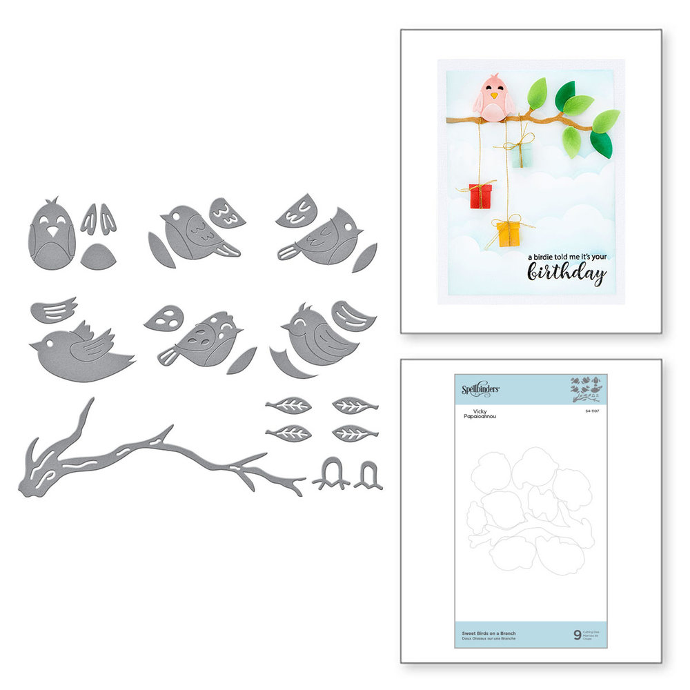 Spellbinders Snijmal Sweet Birds on a Branch (S4-1107) Spellbinders Snijmal Sweet Birds on a Branch (S4-1107)