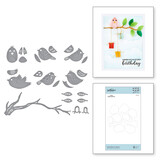 Spellbinders Snijmal Sweet Birds on a Branch (S4-1107)