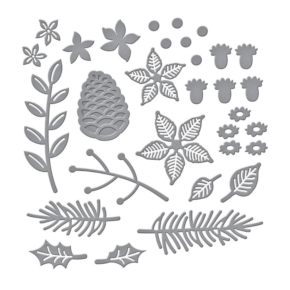 Spellbinders Snijmal Christmas Blooms (S4-1135) Spellbinders Snijmal Christmas Blooms (S4-1135)