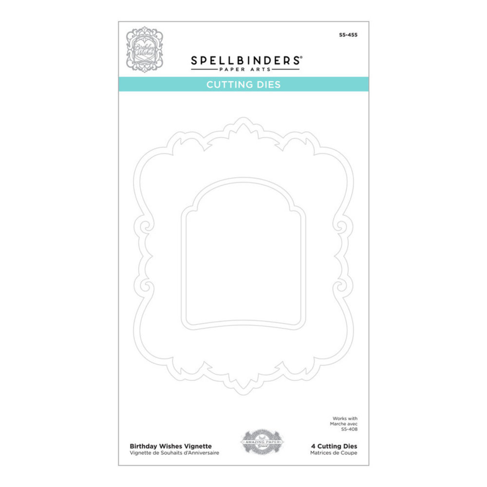 Spellbinders Snijmal Birthday Wishes Vignette (S5-455) Spellbinders Snijmal Birthday Wishes Vignette (S5-455)