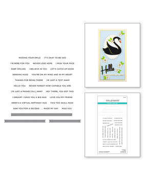 Spellbinders I’m Here for You Sentiments Clear Stamp & Die Set (SDS-167) Spellbinders I’m Here for You Sentiments Clear Stamp & Die Set (SDS-167)