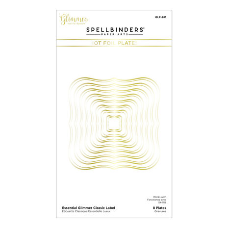 Spellbinders Glimmer Hot Foil Plate-Essential Glimmer Classic Label -  812062032871