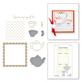 Spellbinders Cup of Kindness Glimmer Hot Foil Plate & Die Sets (GLP-284)