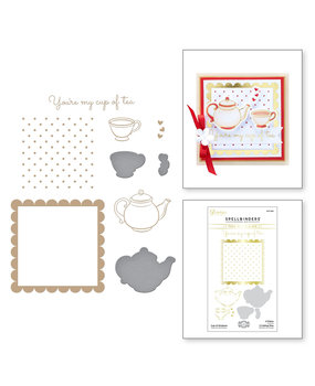 Spellbinders Cup of Kindness Glimmer Hot Foil Plate & Die Sets (GLP-284) Spellbinders Cup of Kindness Glimmer Hot Foil Plate & Die Sets (GLP-284)