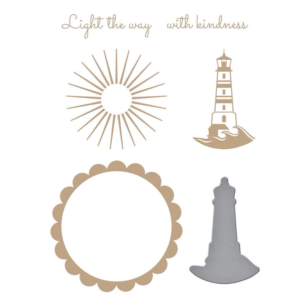 Spellbinders Shine Your Light Glimmer Hot Foil Plate & Die Sets (GLP-285)