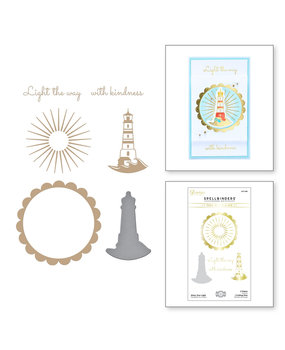 Spellbinders Shine Your Light Glimmer Hot Foil Plate & Die Sets (GLP-285) Spellbinders Shine Your Light Glimmer Hot Foil Plate & Die Sets (GLP-285)