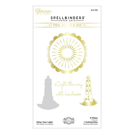 Spellbinders Shine Your Light Glimmer Hot Foil Plate & Die Sets (GLP-285)