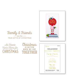 Spellbinders Gifts of Christmas Sentiments Glimmer Hot Foil Plate (GLP-294) Spellbinders Gifts of Christmas Sentiments Glimmer Hot Foil Plate (GLP-294)
