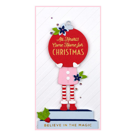 Spellbinders Gifts of Christmas Sentiments Glimmer Hot Foil Plate (GLP-294)