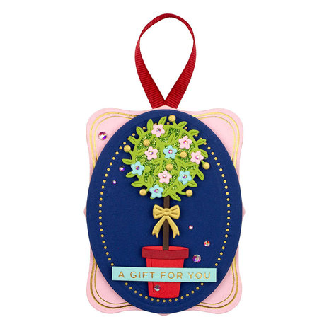 Spellbinders Mini Christmas Sentiment Strips Glimmer Hot Foil Plate & Die Sets (GLP-296)