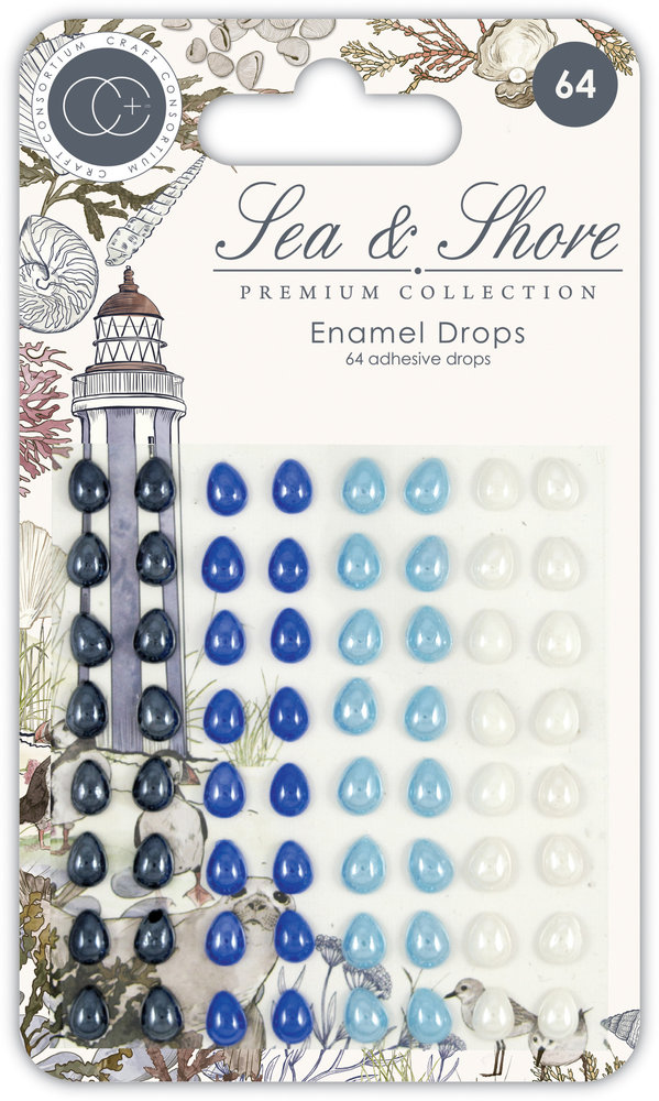 Craft Consortium Sea & Shore Enamel Drops (CCADOT014)