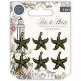 Craft Consortium Sea & Shore Star Fish Metal Charms (CCMCHRM025)
