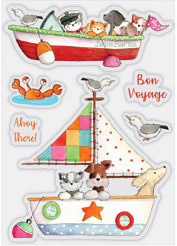 Craft Consortium Sandy Paws Bon Voyage Clear Stamps (CCSTMP064) Craft Consortium Sandy Paws Bon Voyage Clear Stamps (CCSTMP064)