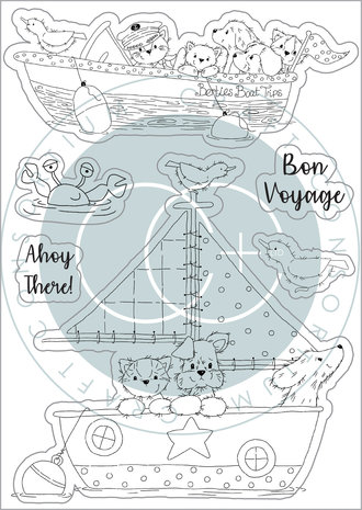 Craft Consortium Sandy Paws Bon Voyage Clear Stamps (CCSTMP064) Craft Consortium Sandy Paws Bon Voyage Clear Stamps (CCSTMP064)