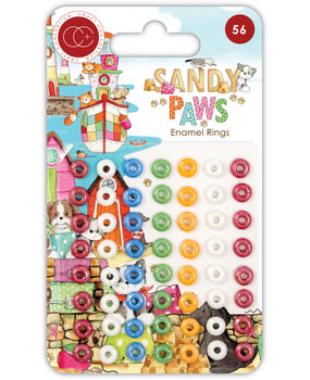 Craft Consortium Sandy Paws Enamel Rings (CCADOT015)