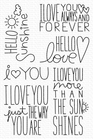 My Favorite Things I Love You More Clear Stamps (MSTN-001) My Favorite Things I Love You More Clear Stamps (MSTN-001)