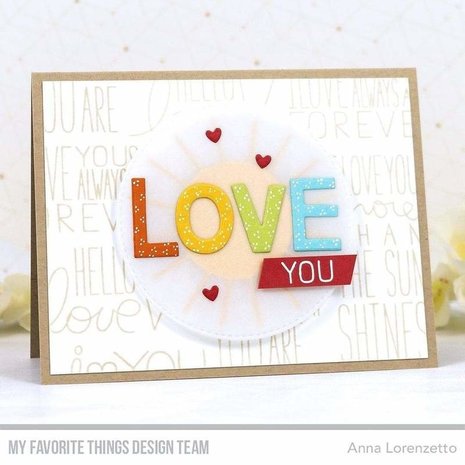 My Favorite Things I Love You More Clear Stamps (MSTN-001) My Favorite Things I Love You More Clear Stamps (MSTN-001)
