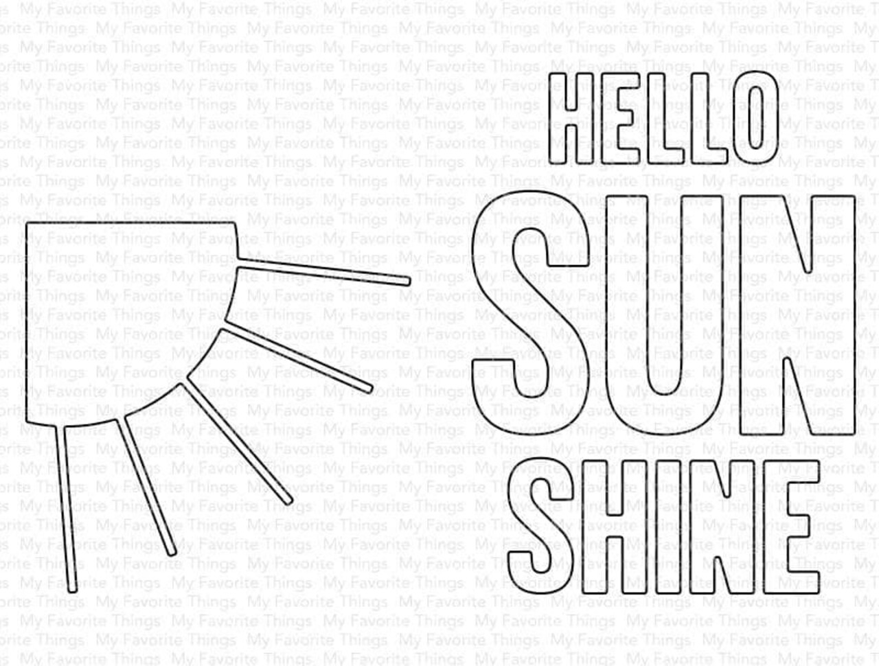 My Favorite Things Die-namics Hello Sunshine (MFT-2058)