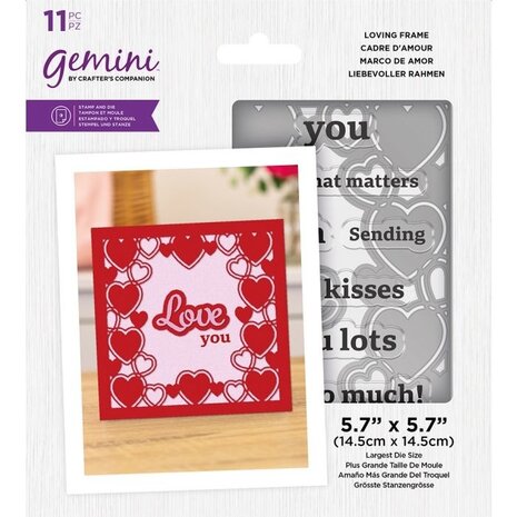 Gemini Loving Frame Stamp & Die (GEM-STD-LOVF) Gemini Loving Frame Stamp & Die (GEM-STD-LOVF)