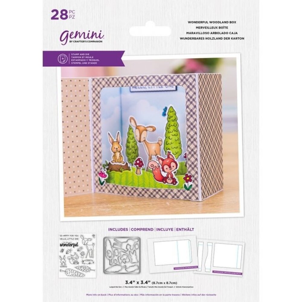 Gemini Wonderful Woodland Box Stamp & Die (GEM-STD-BWONWOO)