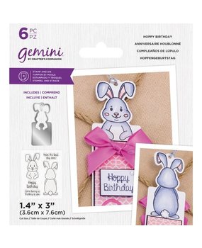 Gemini Hoppy Birthday Stamp & Die (GEM-STD-HOPBI)