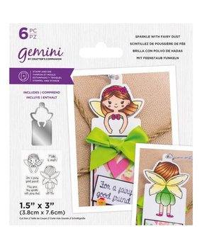 Gemini Sparkle with Fairy Dust Stamp & Die (GEM-STD-SPWFD) Gemini Sparkle with Fairy Dust Stamp & Die (GEM-STD-SPWFD)