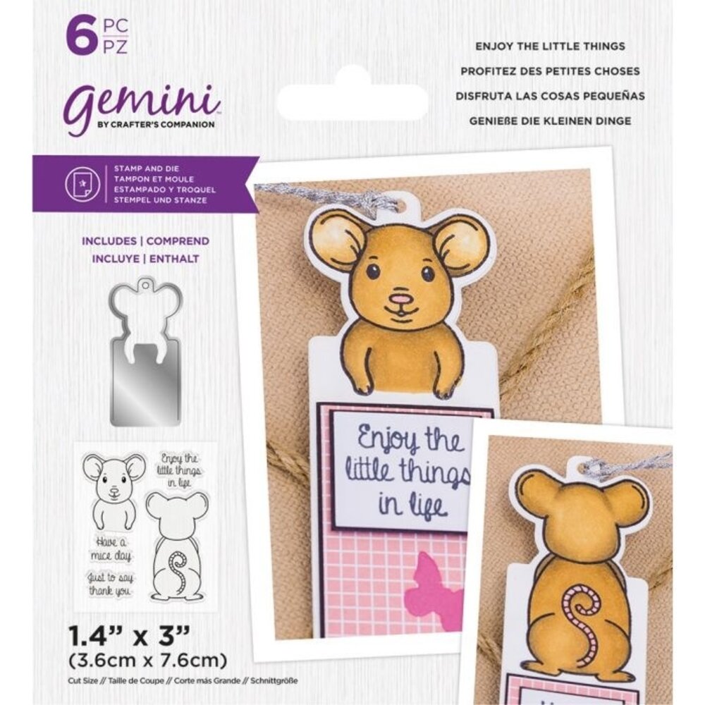 Gemini Enjoy the Little Things Stamp & Die (GEM-STD-ENTLT)