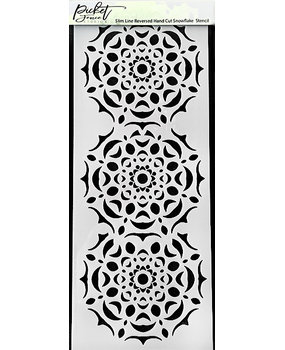 Picket Fence Studios Slimline Reversed Hand Cut Snowflake (SC-252)