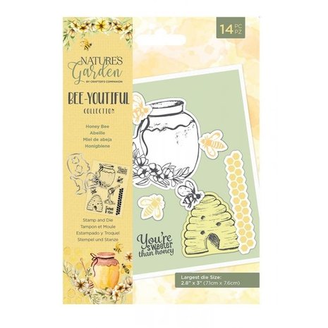 Crafter's Companion Bee-Youtiful Collection Honey Bee Stamp & Die (NG-BEY-STD-HBEE) Crafter's Companion Bee-Youtiful Collection Honey Bee Stamp & Die (NG-BEY-STD-HBEE)