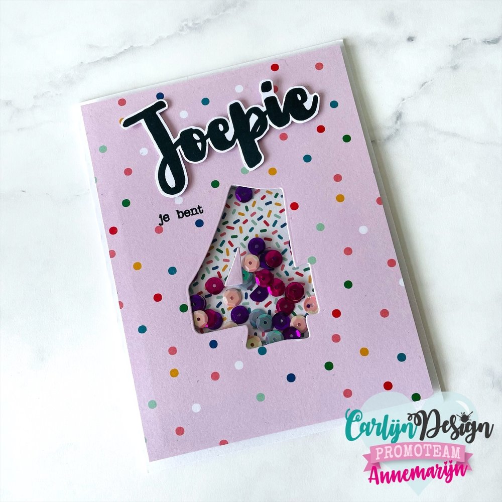 Carlijn Design Snijmallen Kaarsjes Cijfers 4 (CDSN-0119)