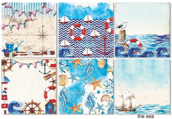Decorer The Sea 8x8 Inch Paper Pack (DECOR-B35-433) Decorer The Sea 8x8 Inch Paper Pack (DECOR-B35-433)