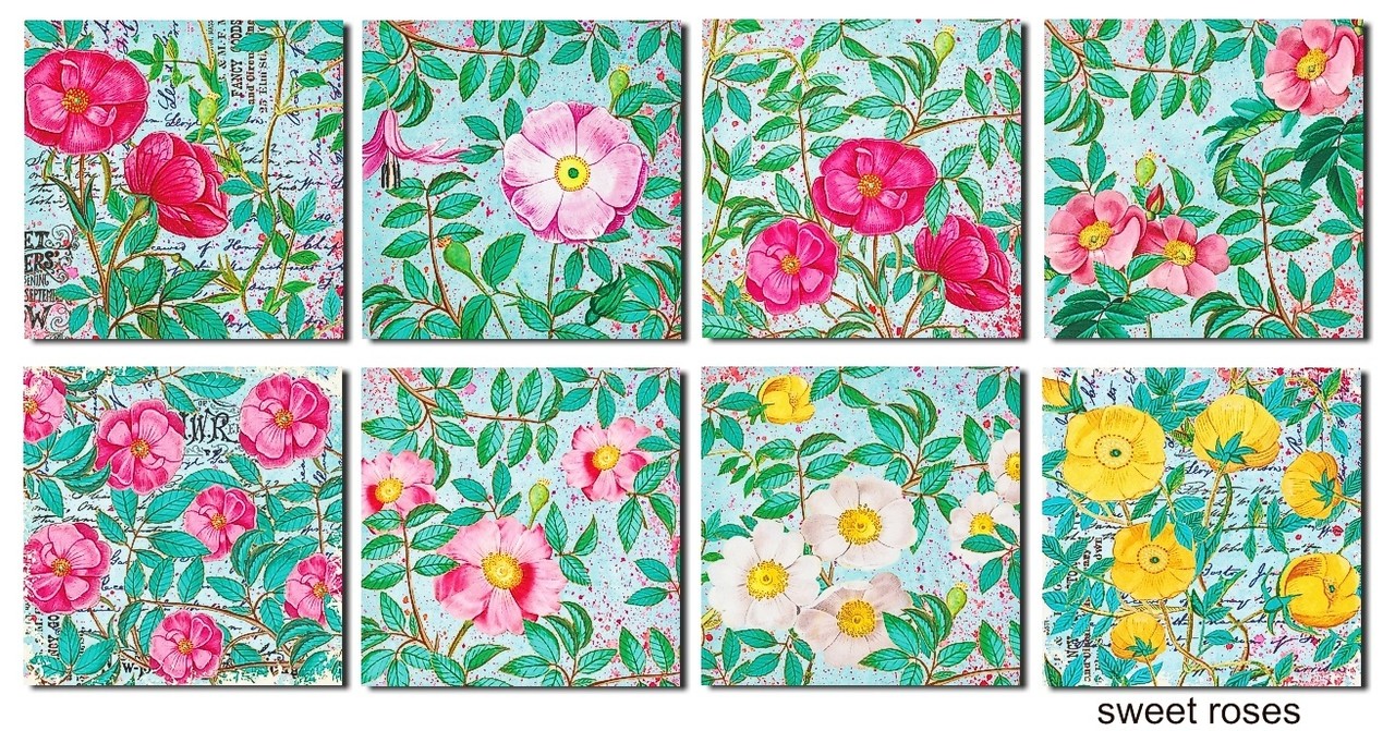 Decorer Sweet Roses 6x6 Inch Paper Pack (DECOR-C33-236) Decorer Sweet Roses 6x6 Inch Paper Pack (DECOR-C33-236)